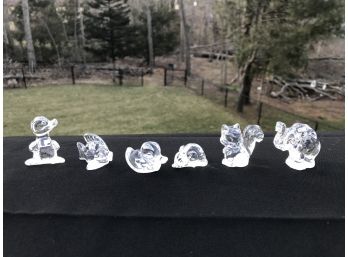 Six Piece Glass Animals Lot - Four Goebel