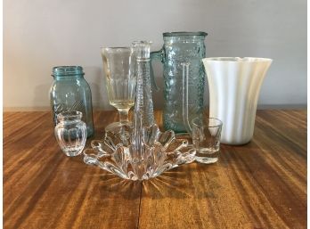 Glass Lot ~ COFRAC Art Glass Basket & So Much More ~