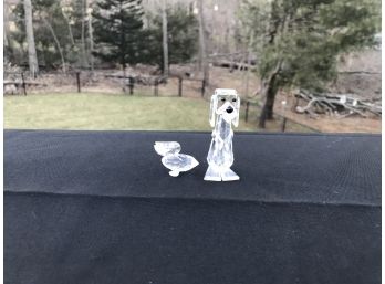 Swarovski Crystal Dog & Small Pelican