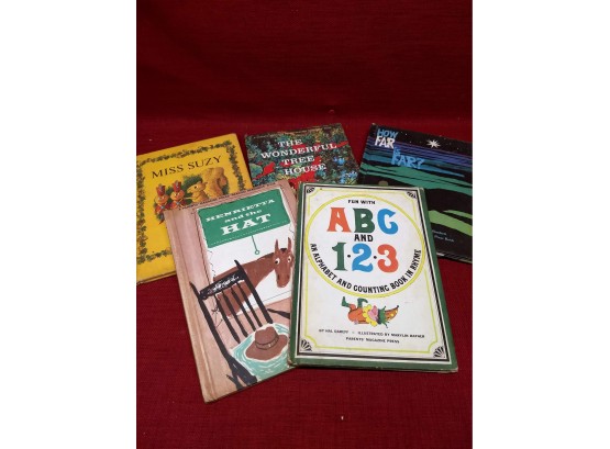 Collection Of 5 Vintage Children's Books