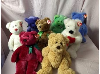 Beanie Babies - 8 Oversized Beanie Bears