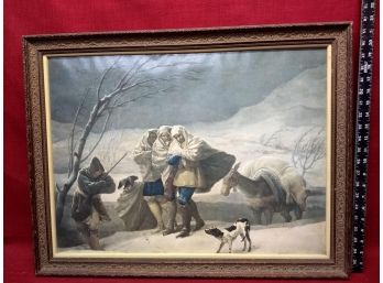La Nevada (The Snowstorm) Copy Of Goya Painting