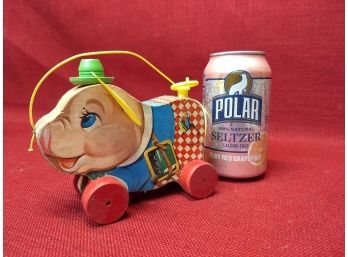 Vintage Peter Pig Pull Toy