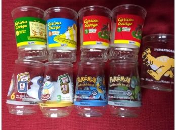 Welch's Collectible Glasses Pokemon, Dr. Seuss, Curious George