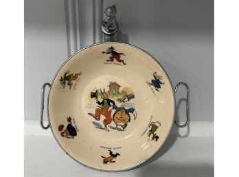 Vintage Uncle Wiggly Childrens Porridge Bowl