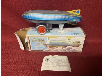 In Box German Zeppelin Tin Windup Tin Toy