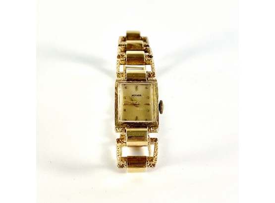 A Novara 14k Yellow Gold Quartz Vintage Watch -