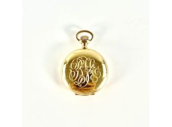 An 18k Yellow Gold Monogrammed Antique Pocket Watch - Ryrie Brothers