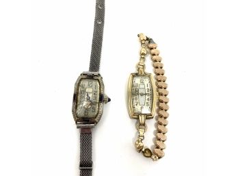 2 Vintage Ladies Watches - Windsor And Waltham - For Restoration Or Parts