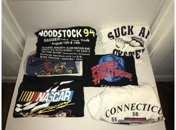 6 XL Tee Shirts ~ Woodstock 1994 & More ~