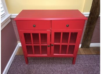 Red Painted Cabinet