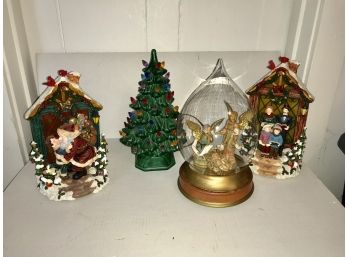 Christmas Lot # 8 ~ Lighted Ceramic Tree & More ~