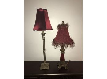 2 Red Lamps