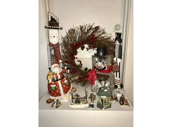 Christmas Lot #6 ~ Lighted Snowman, Wreath & Much More ~