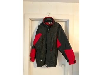 Men’s Winter Coat ~ Red & Black ~  Windrose Size L