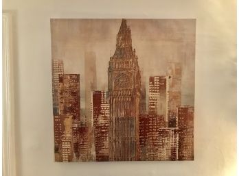 Large New York Skyline On Canvas