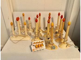 Vintage Christmas Window Candles ~ With Extra Bulbs ~