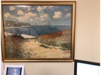 Beach Scene Claude Monet Print
