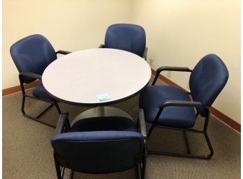 35' Round Conference Table & 4 Chairs