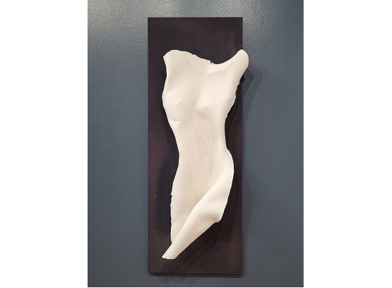 Millicent Young Cast Plaster Figural Nude Wall Sculpture