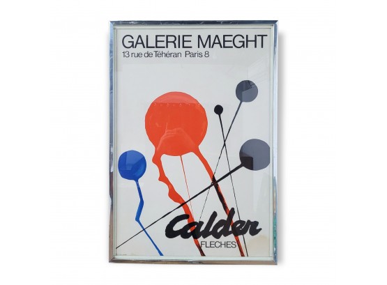 Framed Marc Chagall Vintage GALERIE MAEGHT France Exhibition Poster