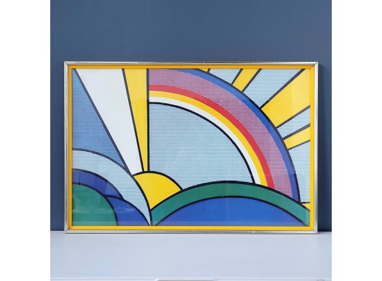Original Roy Lichtenstein (American, 1923-1997)' Sun Rays' Color Silkscreen