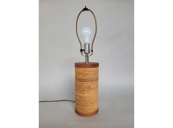 Circa 70s Gregory Van Pelt Corrugated Cardboard Table Lamp