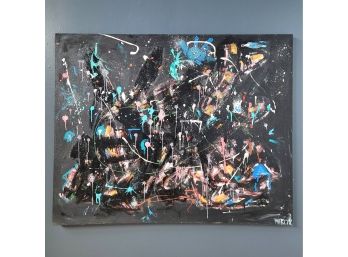 Huge Jason Martin Original Abstract In Oil On Canvas