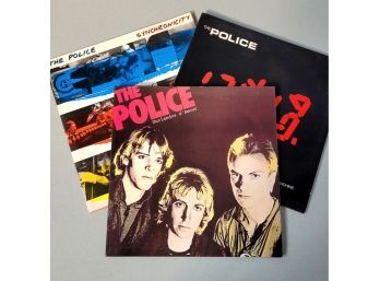 Lot 3 Original Vintage POLICE Vinyl LPs