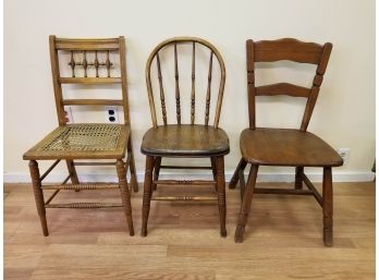 Three Vintage Chairs - AS IS