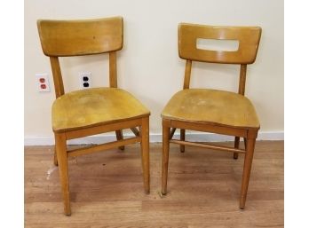 Vintage Mid Century Michael Thonet Maple Chairs
