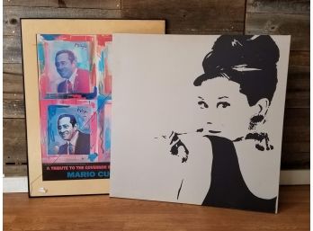 Wall Art - Hepburn And Cuomo