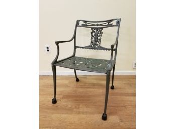 Vintage Cast Metal Arm Chair