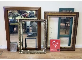 Assorted Frames And Mirror - Vintage