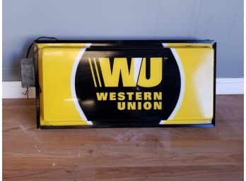 Vintage Western Union Electric Sign
