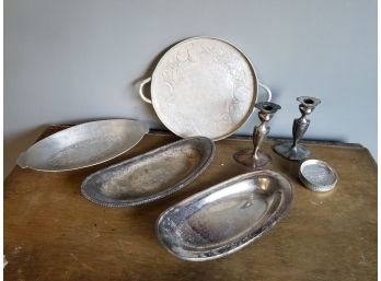 Silverplate Salvers And More