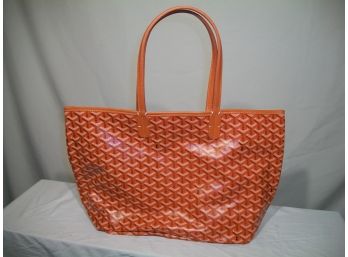Goyard 'St Louis' STYLE Handbag - Great Orange Color - Perfect Condition