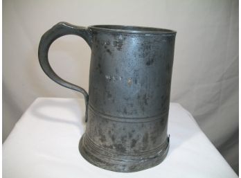 Antique Pewter Tankard - Dated 1830 - Period Piece