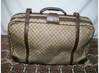 100% AUTHENTIC Gucci Suitcase With Brown GG Fabric  - As Is