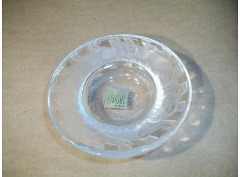 LALIQUE - Paris - Small Bowl With Bird Engravings
