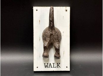 A Whimsical Hook For The Dog Lead, 'Walk'