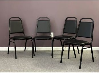 Four Stackable Banquet Chairs