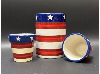 Stars & Stripes Ceramics From Country Curtains