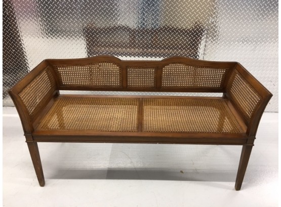 Incredible Vintage Cane Settee - Stickley?