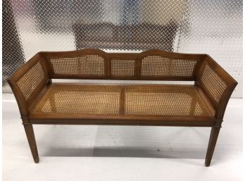 Incredible Vintage Cane Settee - Stickley?