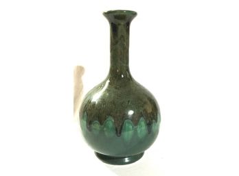 Green Drip Glaze Genie Bottle Form Vase