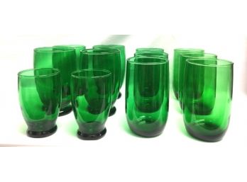 Vintage Emerald Green Glassware By Anchor Hocking