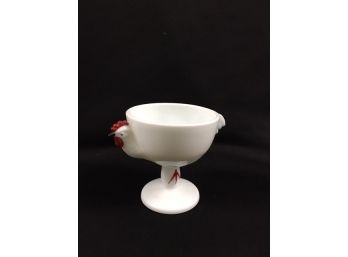Vintage Milk Glass Pedestal Egg Cup