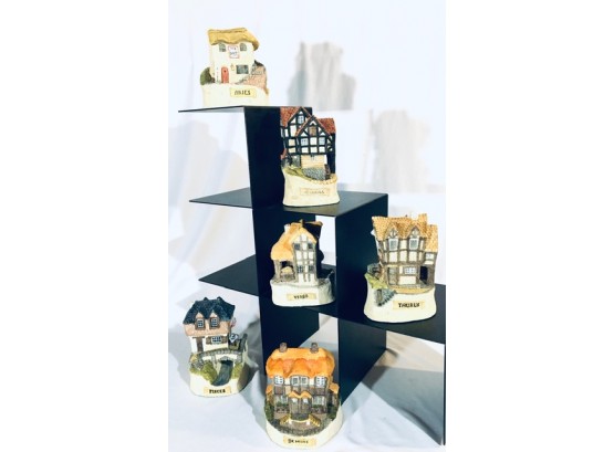 6 Pieces Collectable Figurine Houses By John Robbins II