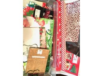 Big Bin Of Holiday Wrapping Supplies #1